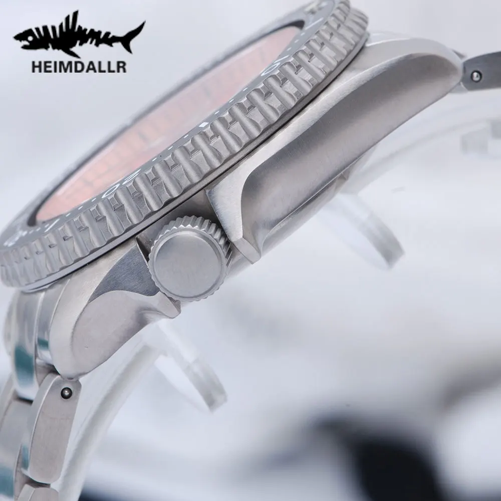 Часы для дайвинга Heimdallr Titanium SKX007 автоматические часы с оранжевым циферблатом NH36A