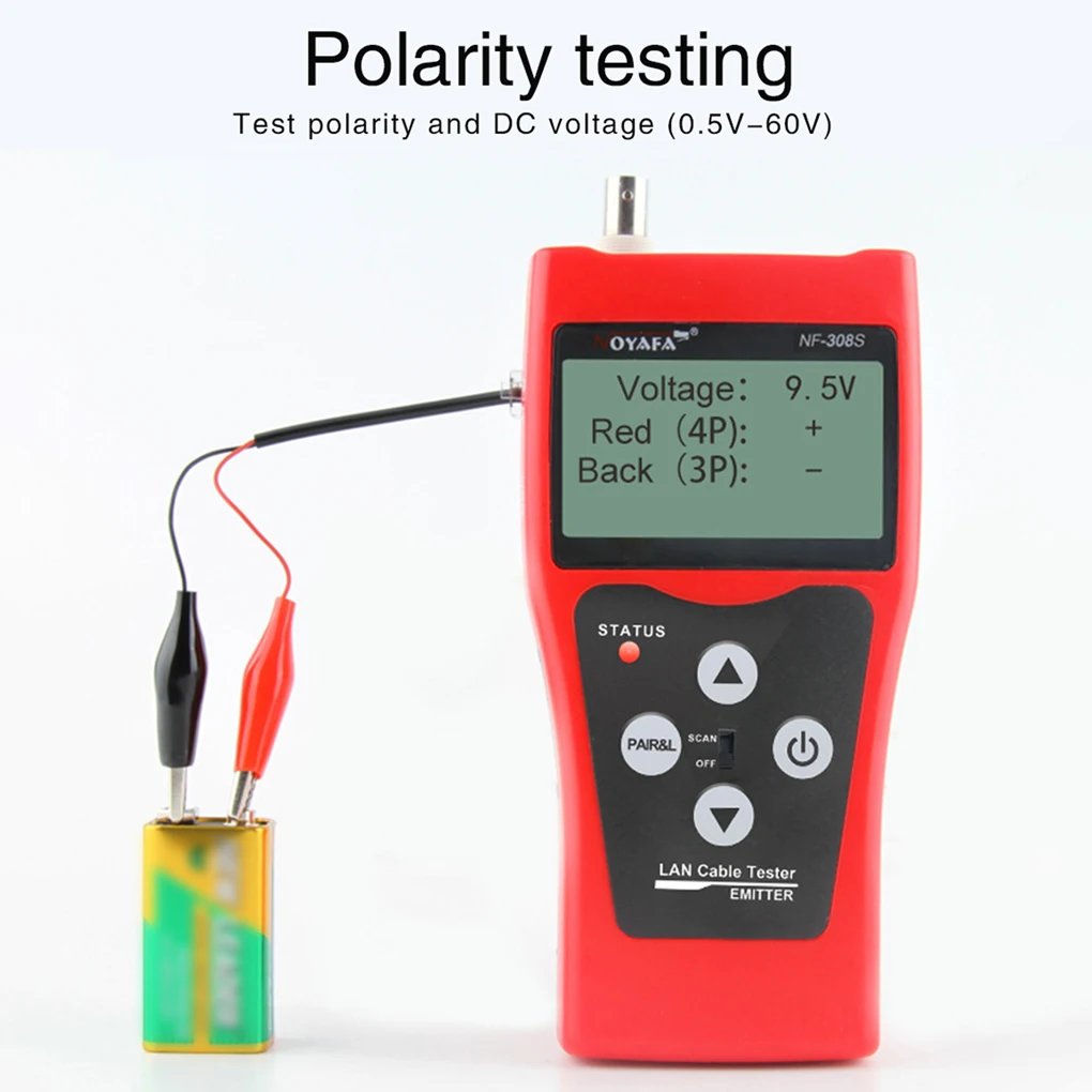 

ЖК-дисплей Ethernet Кабельный тестер Сетевой провод трекер измеряет длину кабелей измерения для отельного завода