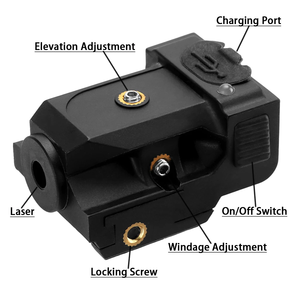 Тактический тренировочный лазерный прицел для тренировок охоты красный зеленый