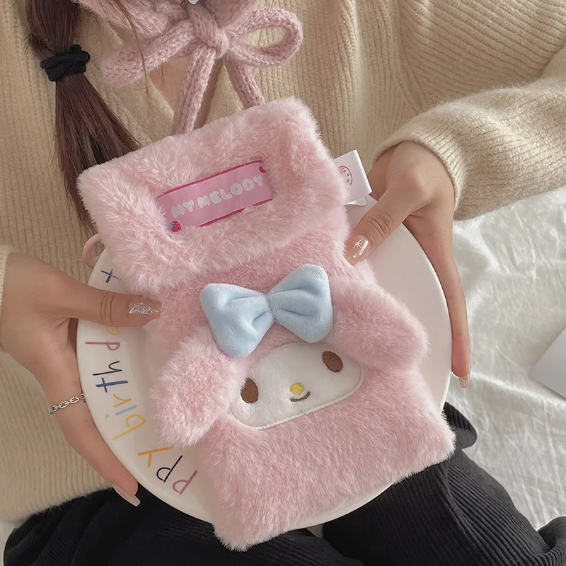 Sanliou осенне-зимняя плюшевая сумка можно носить по диагонали милая мультяшная