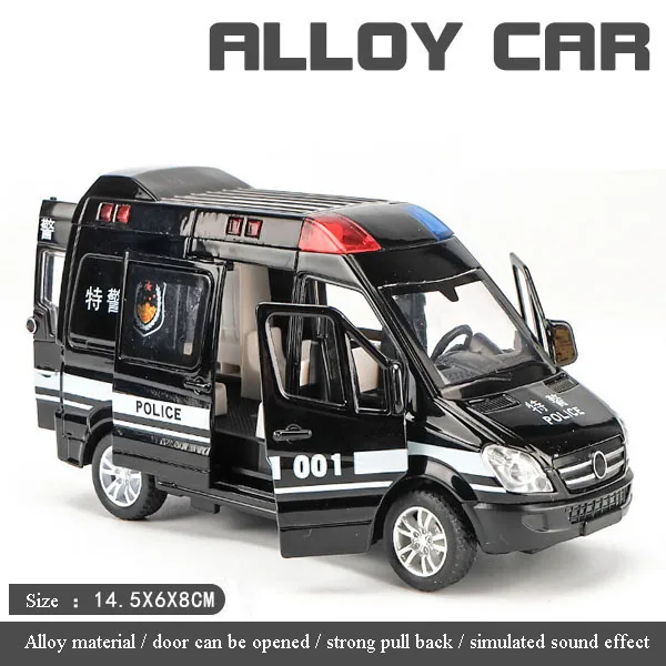 1:32 Больничная спасательная машина скорой помощи литой металлический игрушечный