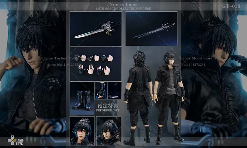 Фото GameToys GT-010 1/6 Коллекционная фигурка Ноцисса Люсиса, красивый принц, необычный мини-орнамент с оружием, 12 дюймов, модель солдата №3