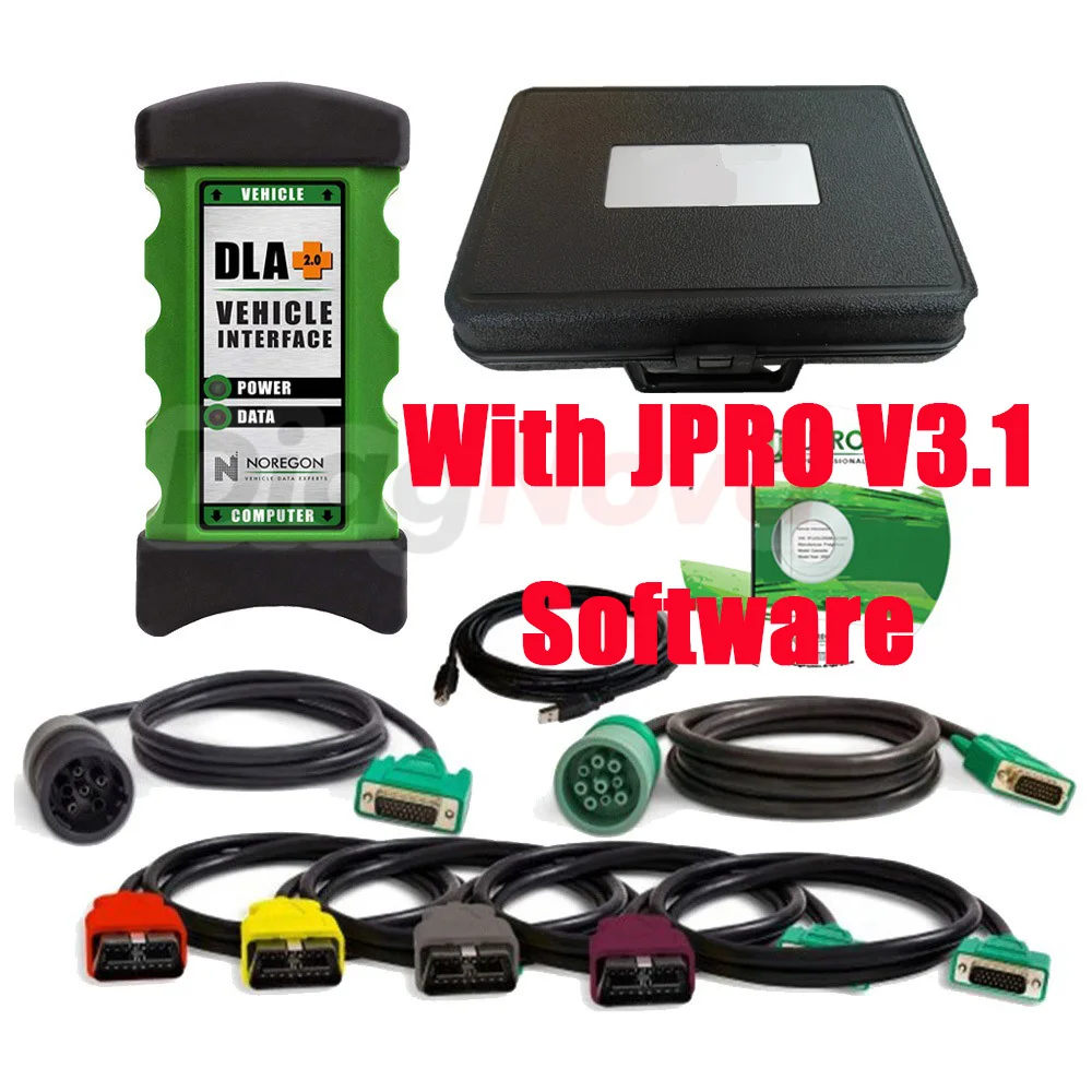 Фото Профессиональный сканер для тяжелых грузовиков JPRO DLA+ 2025 V3.1 для коммерческих автопарков, для двигателей грузовиков Sprinter, Hino, Isuzu, Mack, DDL, DLA №1