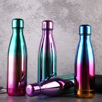 water bottle stainless steel 17oz vacuum insulated thermo mug sport leak proof flasks keep hot cold womens cola shape cup