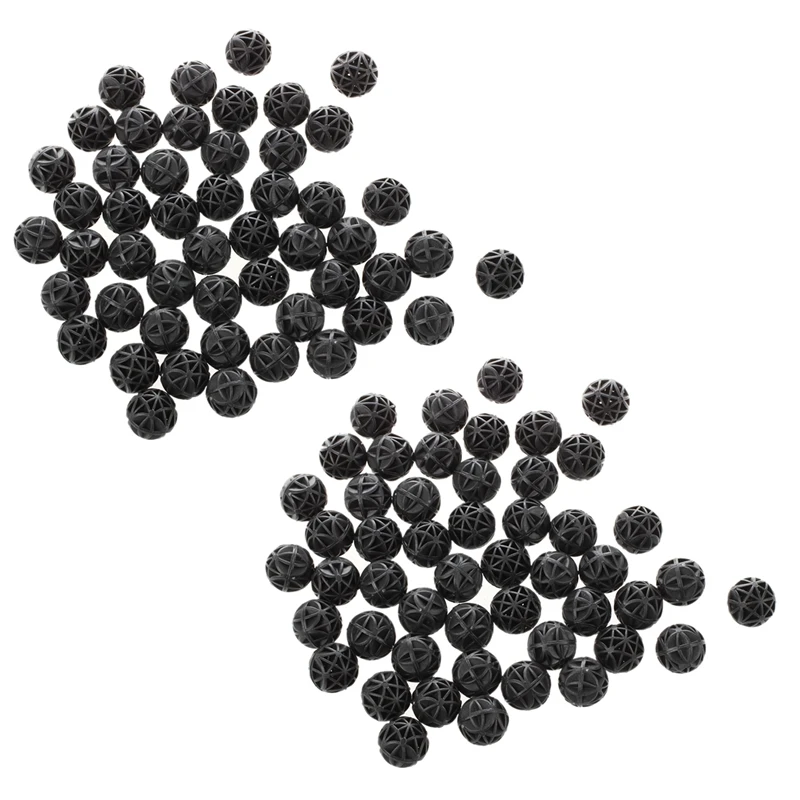 

Горячая распродажа 100 шт. 18 мм диаметр черные био-шарики для фильтра аквариума пруда