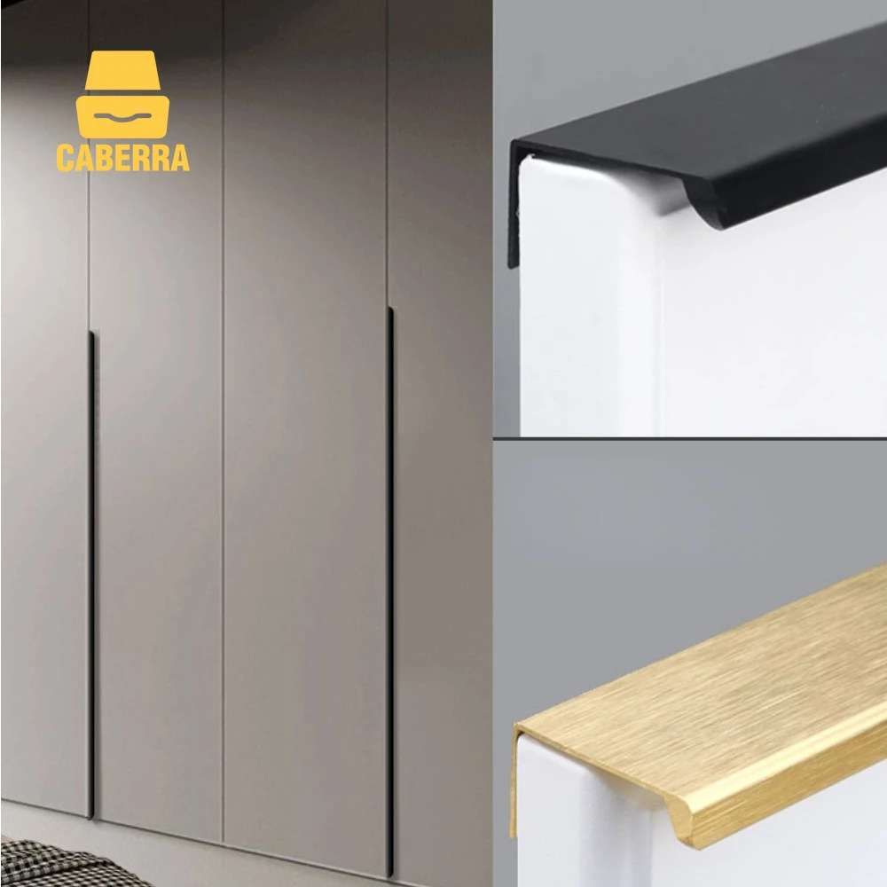 

Long Cabinet Handles 1200mm Long Closet Cupboard Pull Aluminium Alloy Brushed Gold Long Closet Wardrobe Cupboard Door Handle