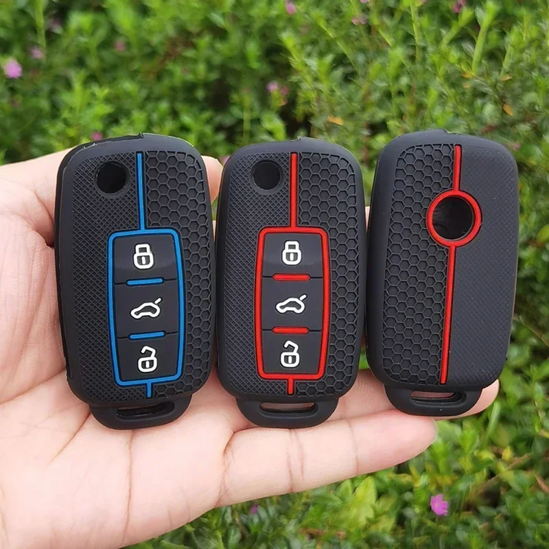 Новый защитный чехол для автомобильного ключа Volkswagen Polo Passat B5 Golf 4 5 6 MK5 MK6 Eos Bora Beetle