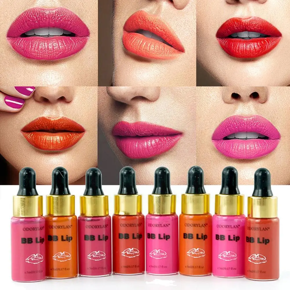 

1sets 5ml Korean Bb Lips Ampoule Serum Kit Bb Lip Serum Pigment Bb Cream Set For Lip Gloss F0j8
