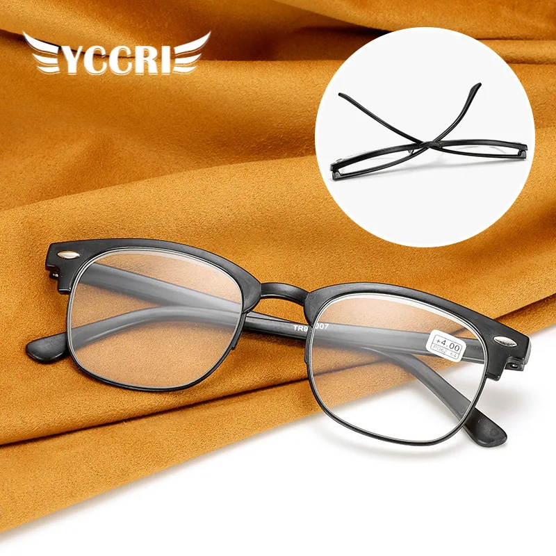 

Оправа TR90, портативные очки для мужчин, очки для чтения в стиле ретро светильник очки для чтения с защитой от усталости глаз от + 1,0 до + 4,0
