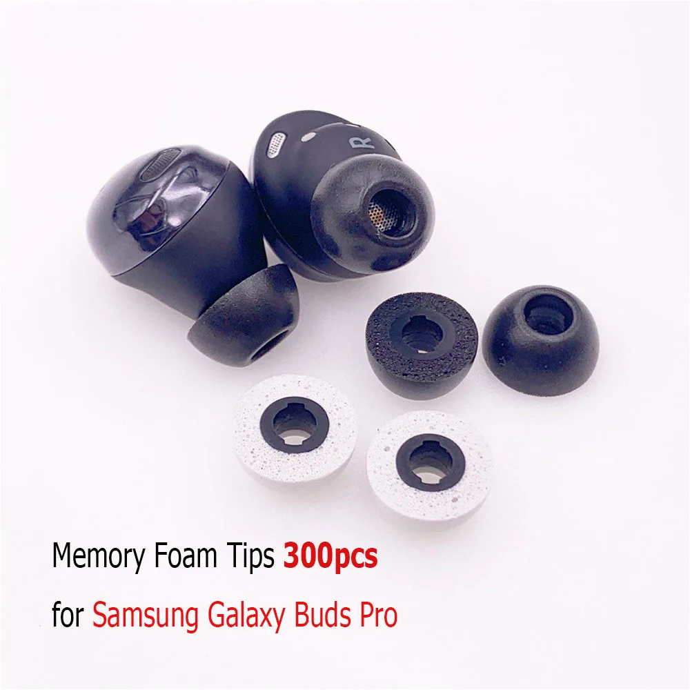 

300pcs/lot Memory Foam Ear Tips for Samsung Galaxy Buds Pro Foam Cushion Noise Cancelling Cover Eartips Earplugs Accessories