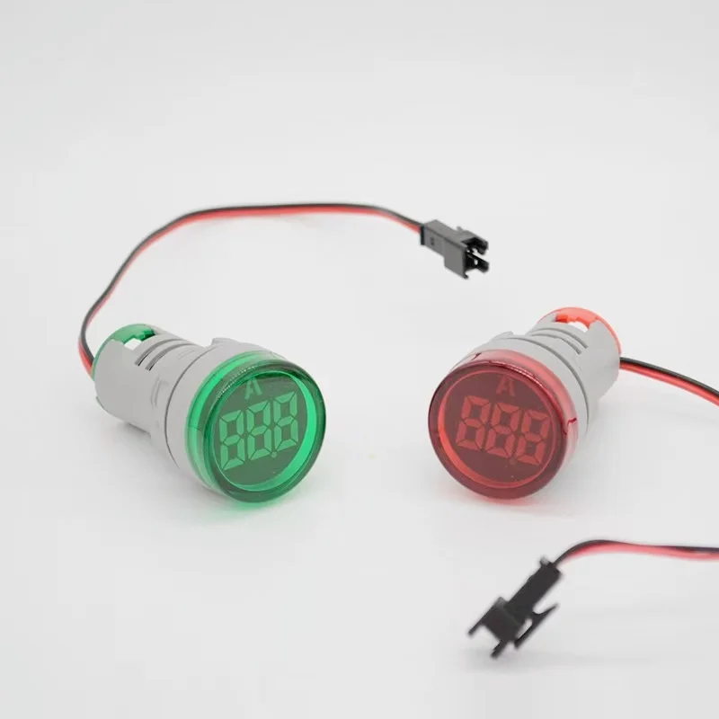 AC 0-63A DC 6-100V квадратный/круглый светодиодный цифровой вольтметр амперметр