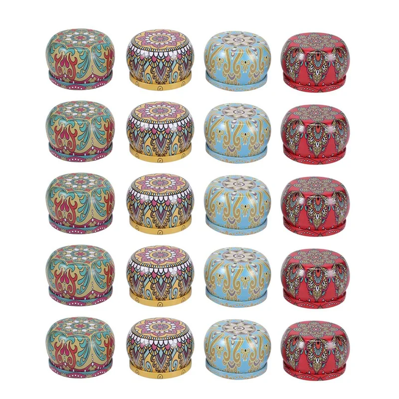 

New 20PCS Candle Tin Cans 4.4 Oz Metal Round Containers Empty Candle Jars With Lids For Making Candles Bulk Crafts Storage
