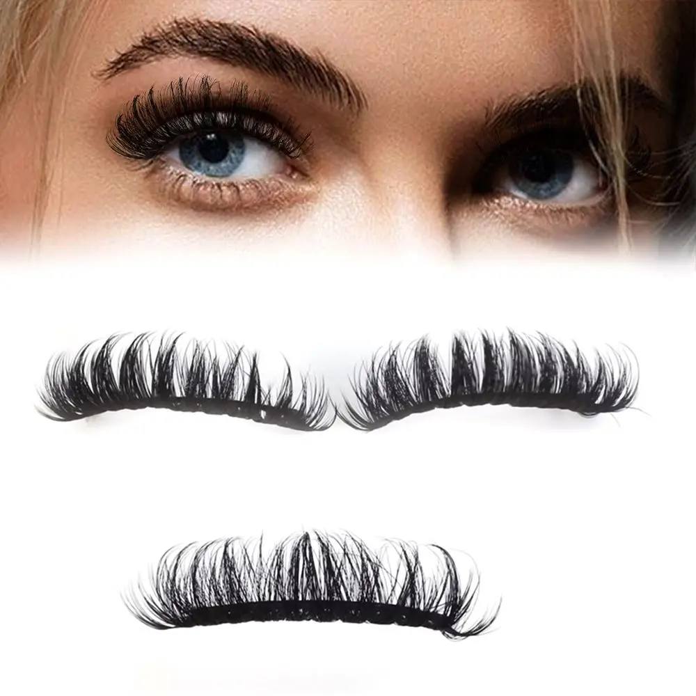 

Halloween Cosplay Wispy Fluffy Long Curled Full D Curl False Eyelashes Eyelashes Russian Strip Lashes Faux Mink Lashes