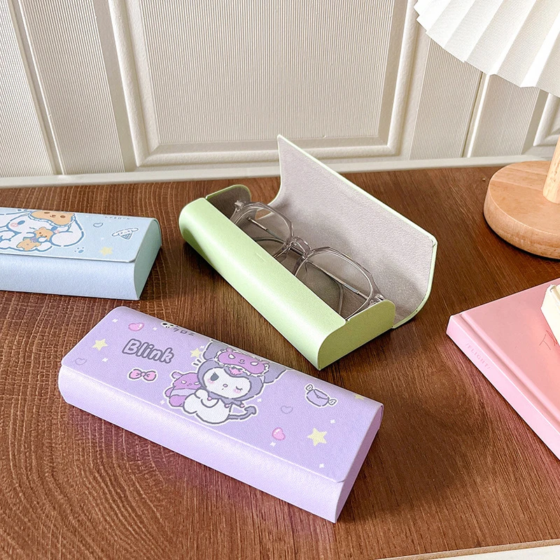 Магнитный чехол для очков Sanrio Hello Kitty Kawaii Cinnamoroll Kuromi Pochacco коробка хранения