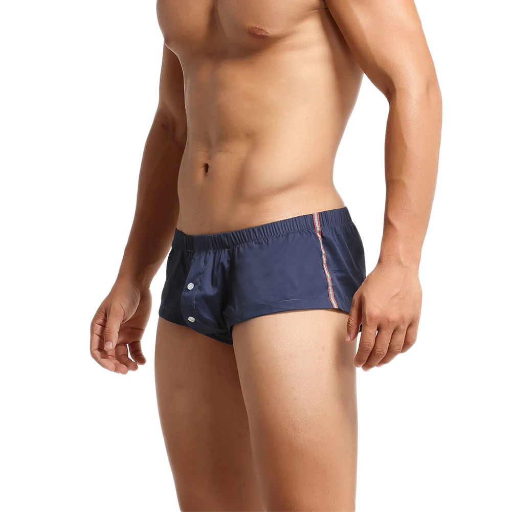 Мужское нижнее белье боксеры с низкой посадкой сексуальные модные короткие