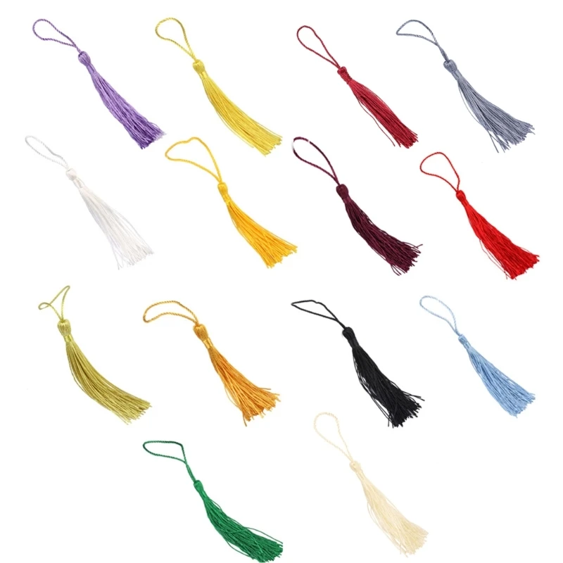 

Bead Counter Decoration Polyester Tassels with Hanging Ring Silk Sewing Bang Trim Decorative for KEY Tassels DropShipping