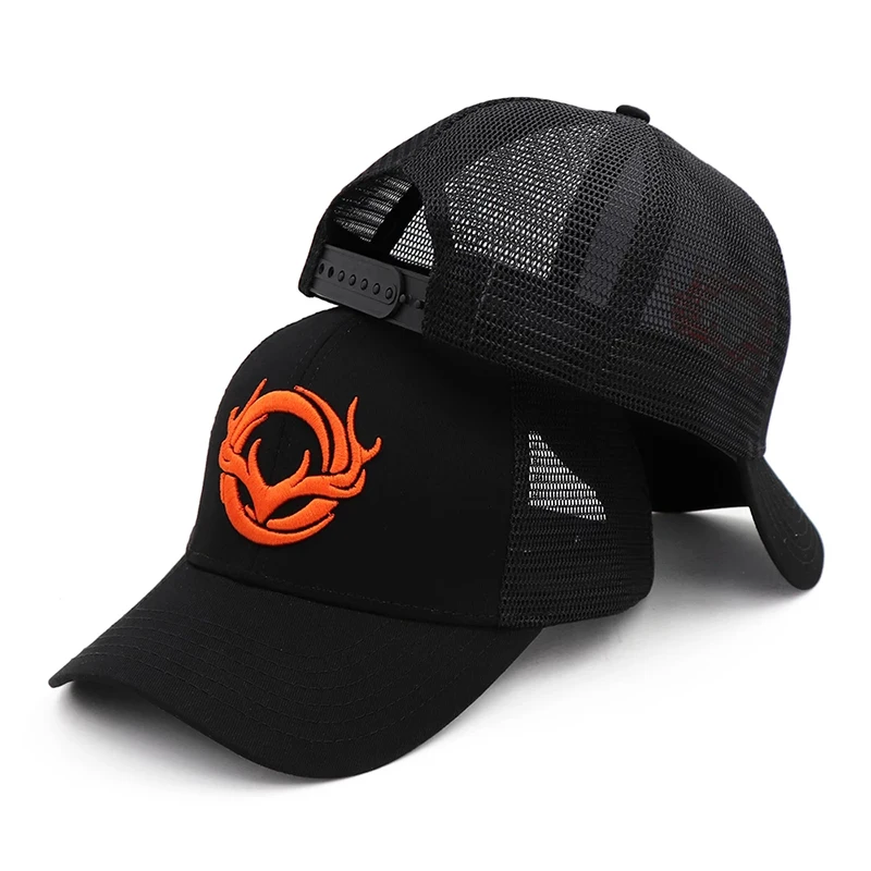 

2022 New Embroidered Baseball Cap Men Ladies Black Mesh Baseball Cap