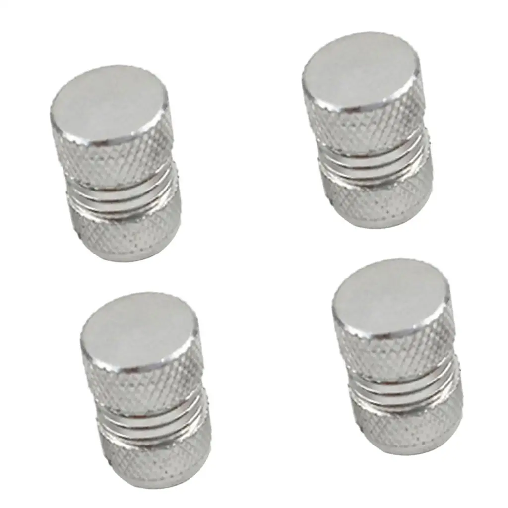 

4 Pieces Aluminum Tire/Rim Valve/Wheel Air Port Cover Stems Cap Truck Slightest tight More secure Very durable