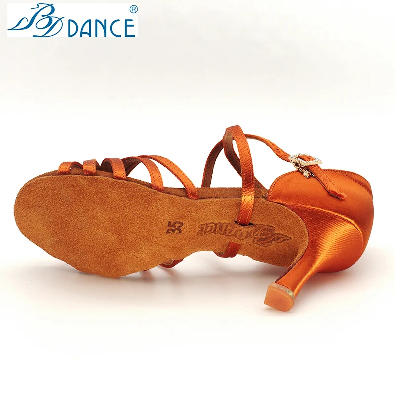 BD Latin Dance Shoes Authentic Female Soft-Soled Dancing Professional National Standard BDSALSA 216 Ballroom FREE BAG BDDANCE
