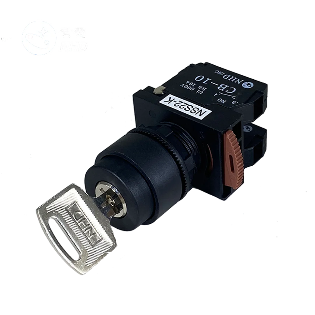 

S22-K320B 3 Position Key Selector Switch 2a