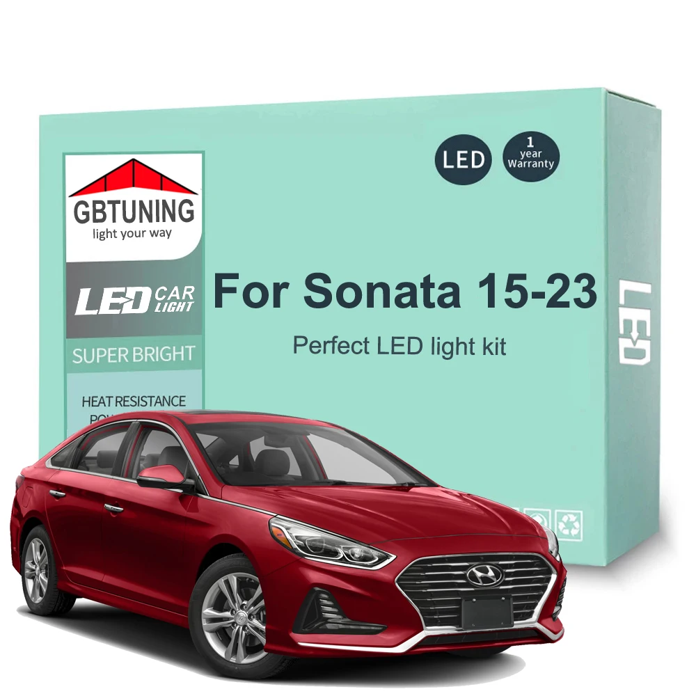Лампы для Hyundai Sonata LF MK7 VII 7 2015-2019 2020 2021 2022 2023 13 шт.