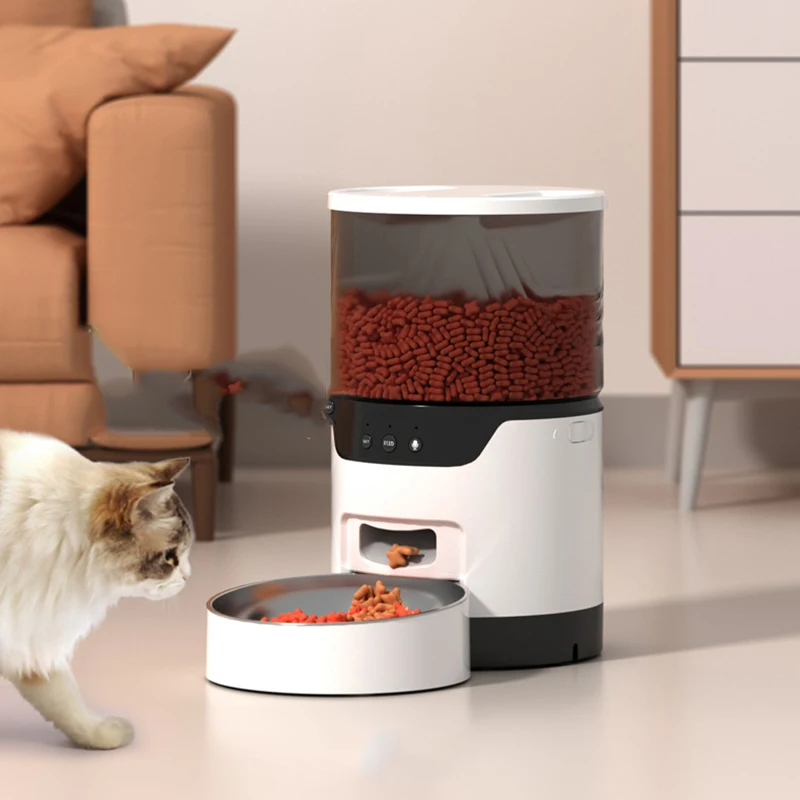 

Large Automatic Pet Feeder Wireless Smart Slow Screen Snacks Squeeze Plastic Transparent Cat Feeder Travel Gatos Cat Feeder