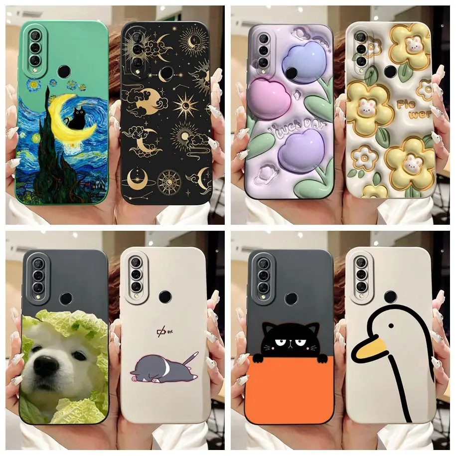 Чехол для Huawei Y6P MED-LX9 MED-LX9N мягкий силиконовый матовый чехол телефона y6p 2020 Y 6P HuaweiY6p