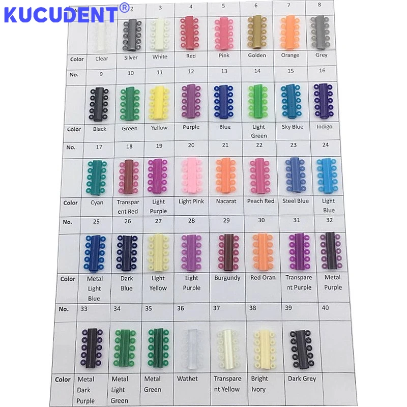 1040шт/40Sticks стоматологические ортодонтические эластичные лигатурные завязки