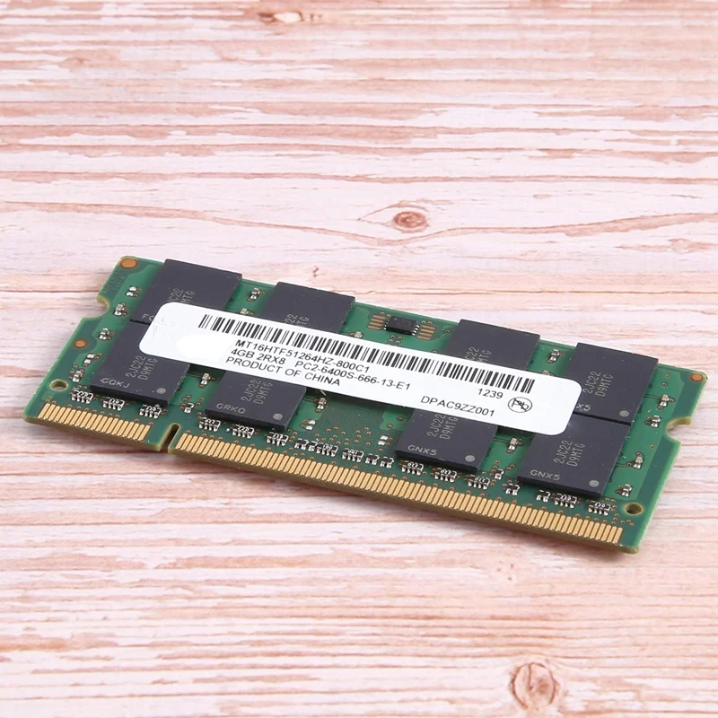 Для MT DDR2 4 ГБ 800 МГц ОЗУ PC2 6400S 16 чипов 2RX8 1 8 в 200 Контактов SODIMM для памяти ноутбука