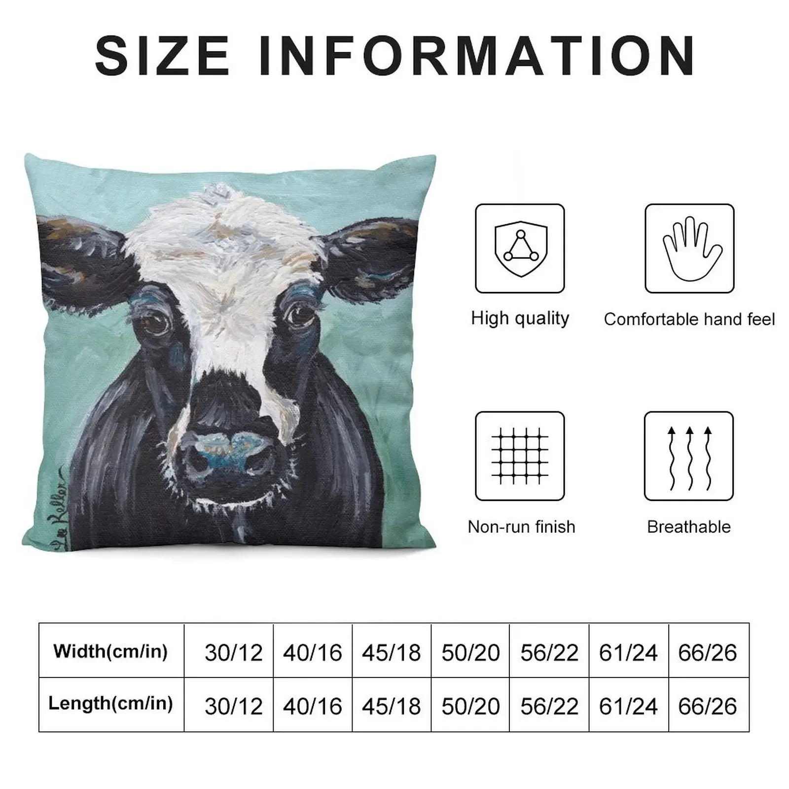 Искусство коровы принт Maybelline декоративная подушка осеннее украшение подушки для