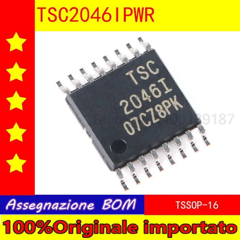 

100% Оригинальный импортный новый оригинальный TSC2046IPWR TSSOP micro - 16 4-линейный чип контроллера сенсорного экрана
