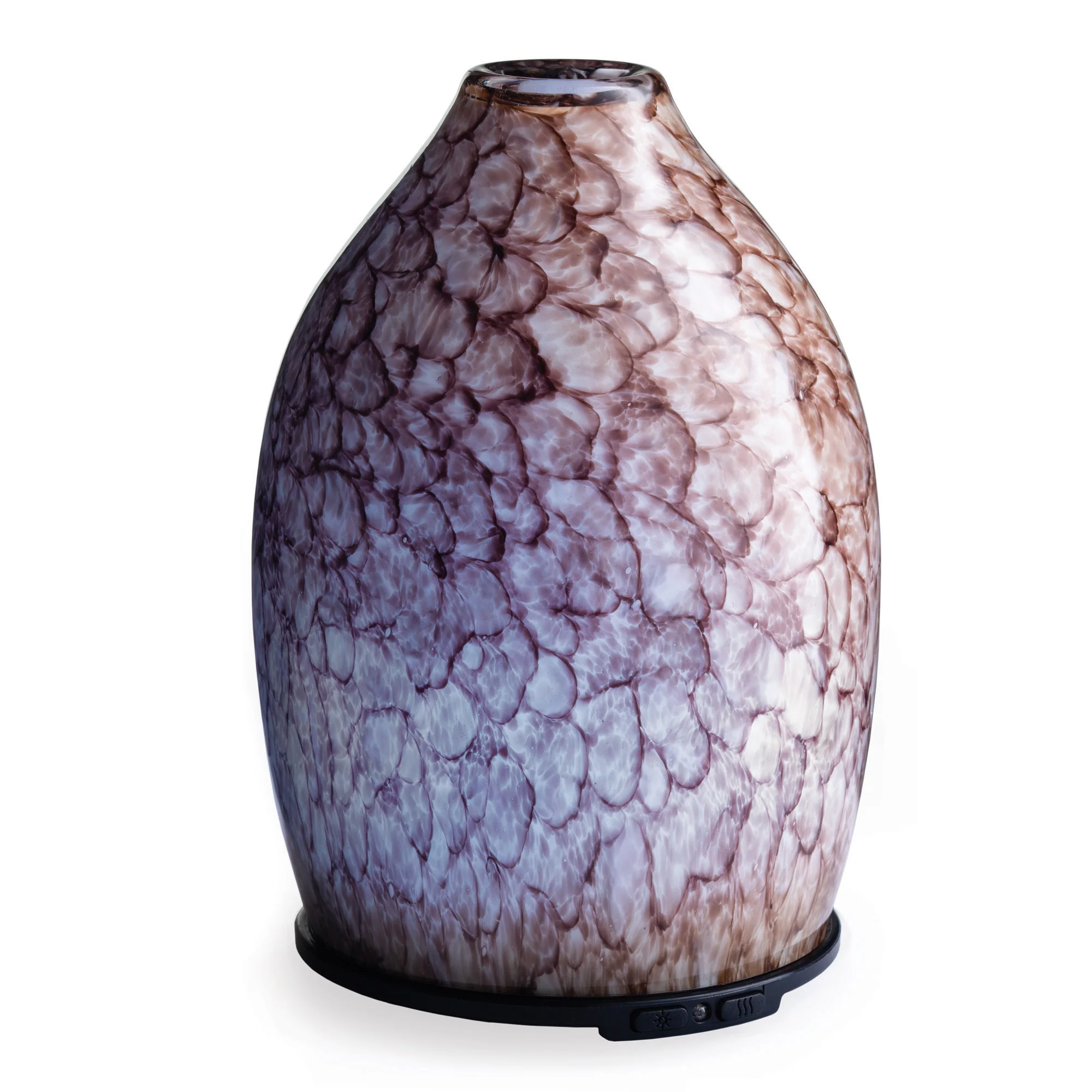 

Oyster Shell Medium Hand-Blown Glass Essential Oil Diffuser, Brown