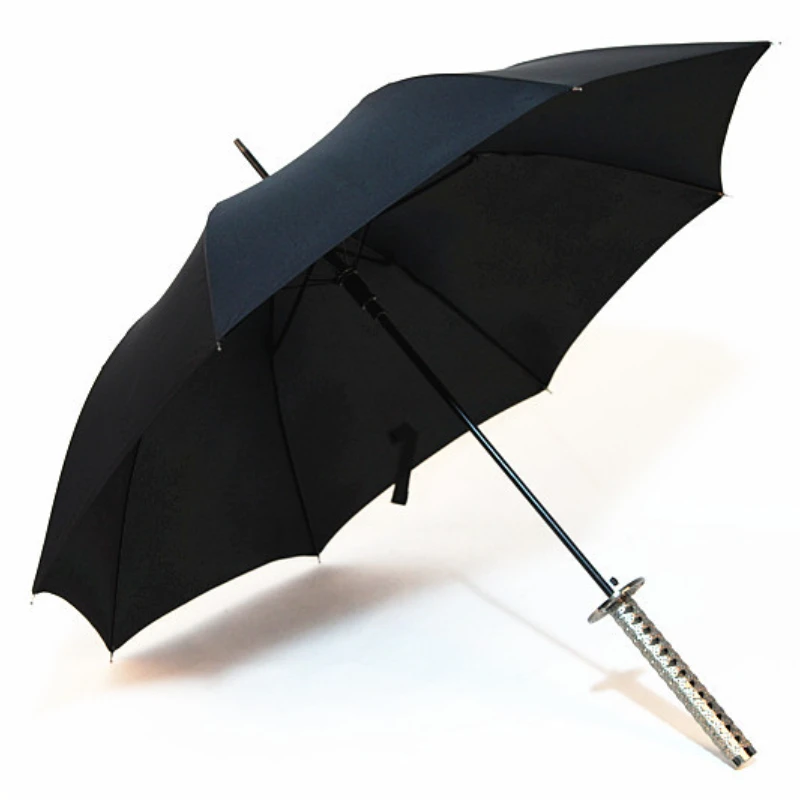 

Luxury 8K Silver Handle Fiber Samurai Blade Sword Umbrella Windproof Strong Japanese Style Big Umbrella Outdoor Paraguas Katana