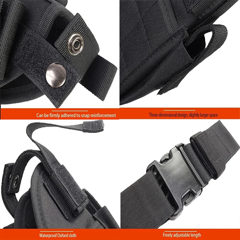 Тактическая сумка для пистолета кобура ног охотничья с ремнем на бедро правая