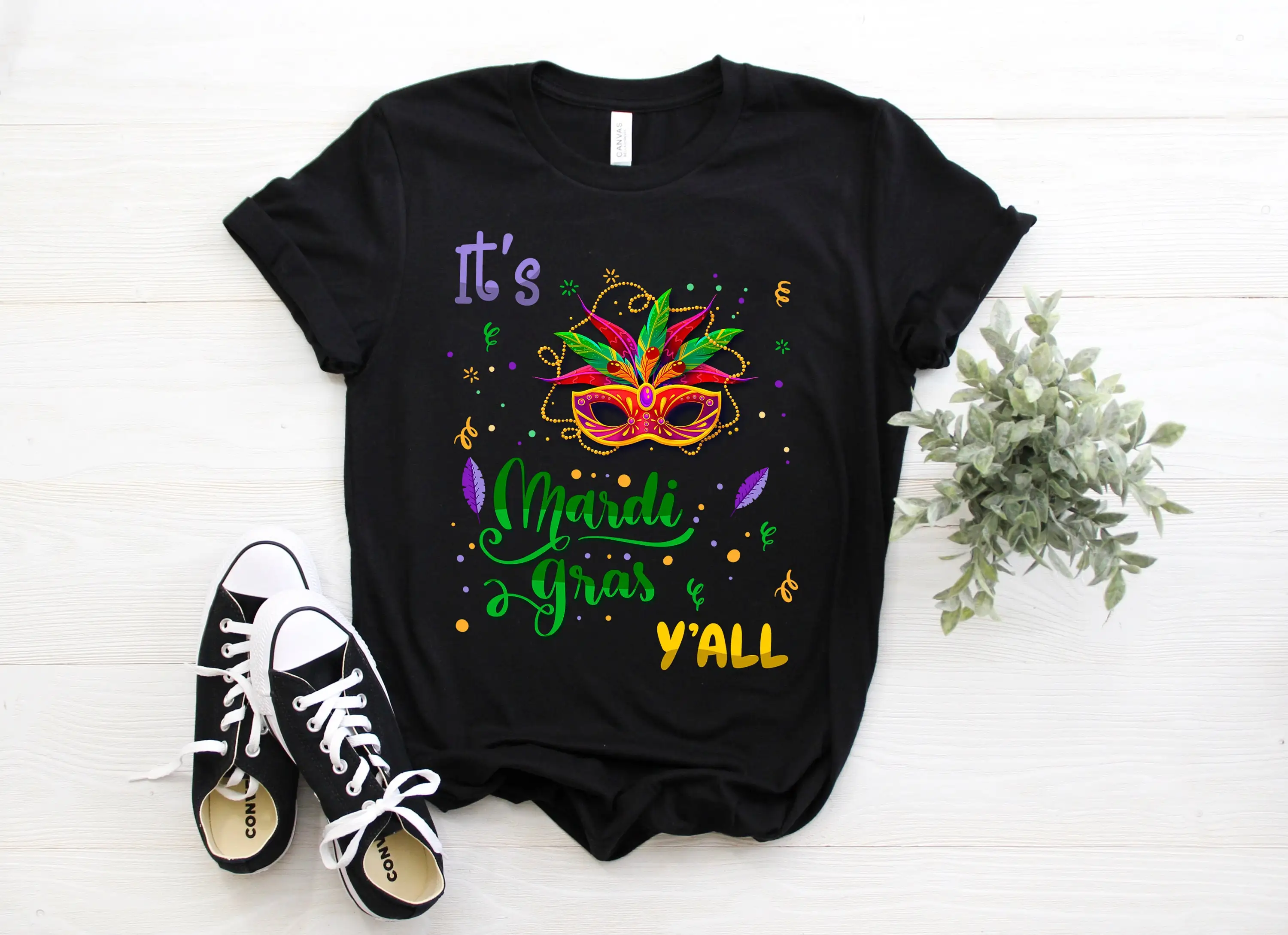 Футболка It'S Mardi Gras Yɺll Cool Carnival Lover Love New Orleans Beads Parade костюм на день рождения