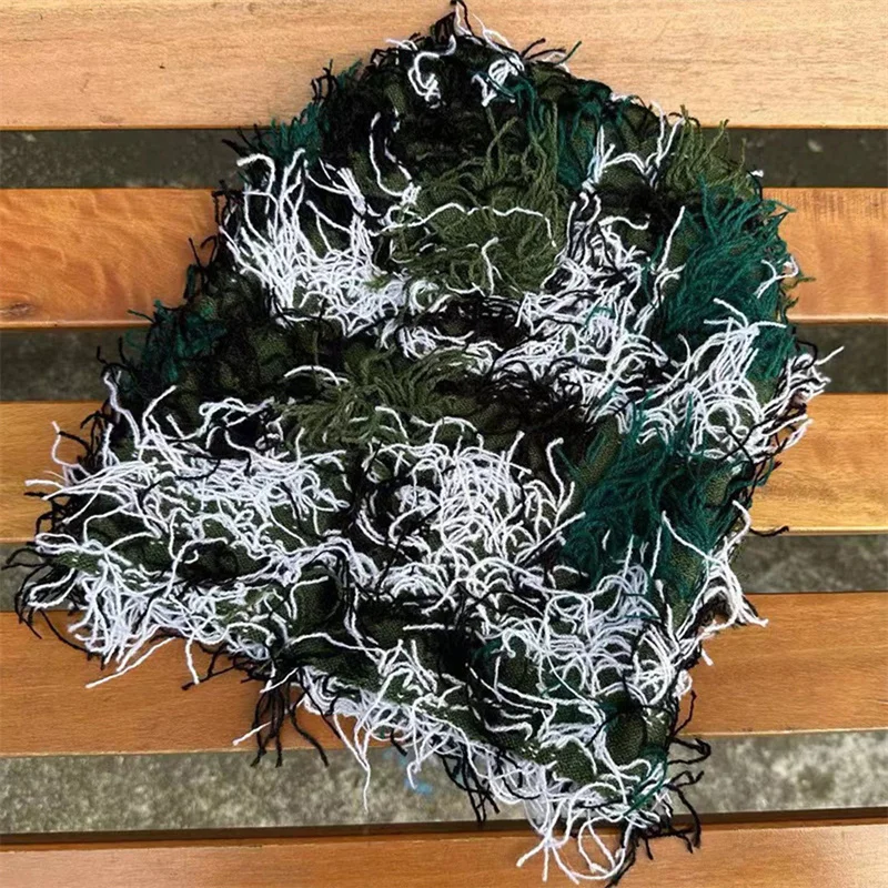 Балаклава потертая вязаная лыжная маска на все лицо для мужчин уличная