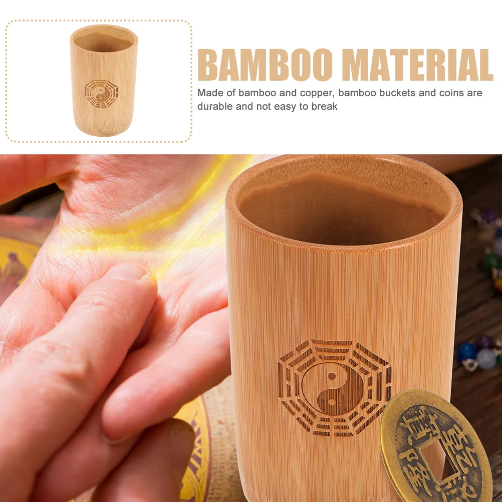 Подвесные монеты украшения для гадания бамбуковая трубка китайская медь