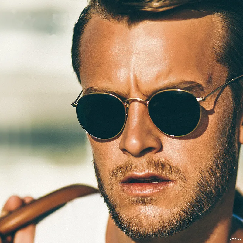 

Retro Polarized Sunglasses Men Women Brand Designer 2023 Trend New Round Sunglass Male Vintage Fishing Driving Oval Sun Glasses