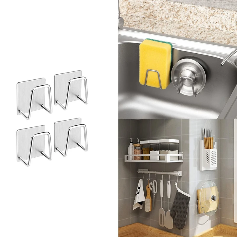 

Non-Perforated Sponge Racks Stainless Steel Sponge Drain Racks Steel Ball Rag Storage Rack Sink Rack Rack