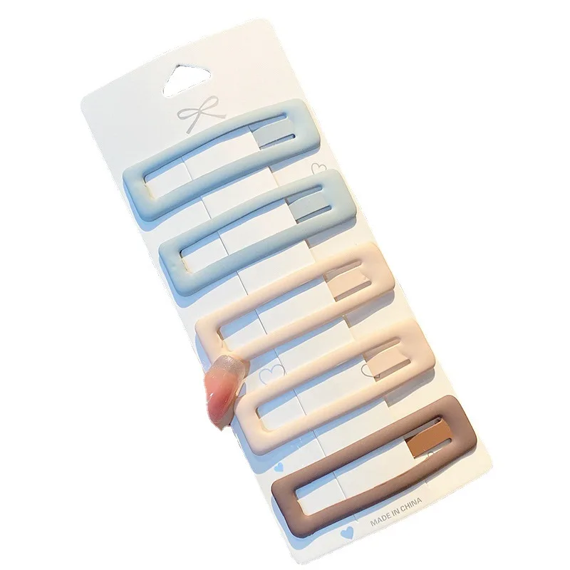 

Новинка, модные заколки для волос, аксессуары для волос, матовая прямоугольная заколка-клипса bb, женские заколки для волос, украшения для во...