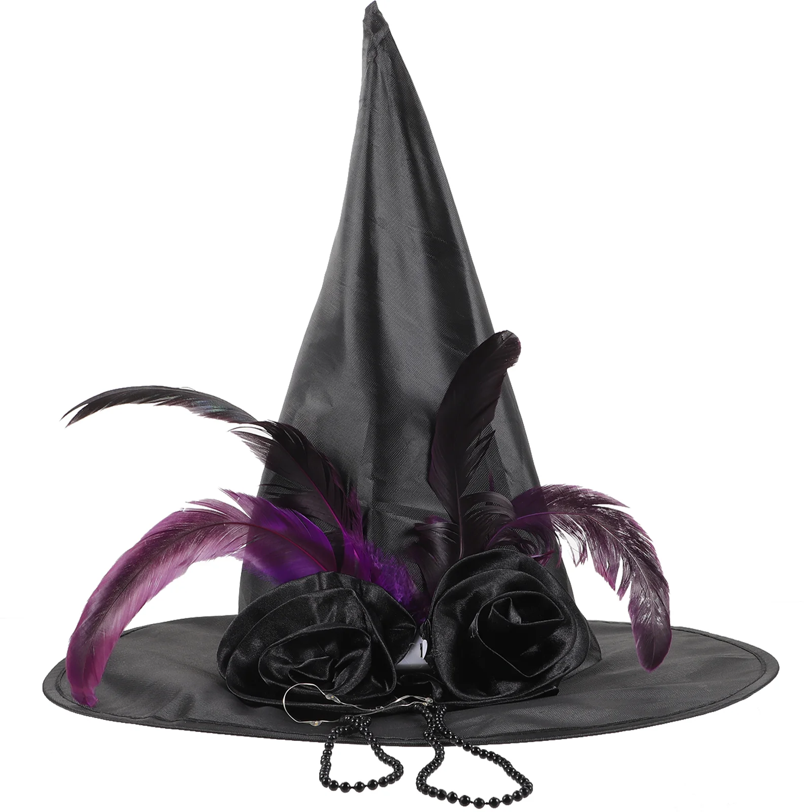 

The Witch Halloween Party Hat Masquerade Wizard Adult Women Hair Accessories Hats Decorations