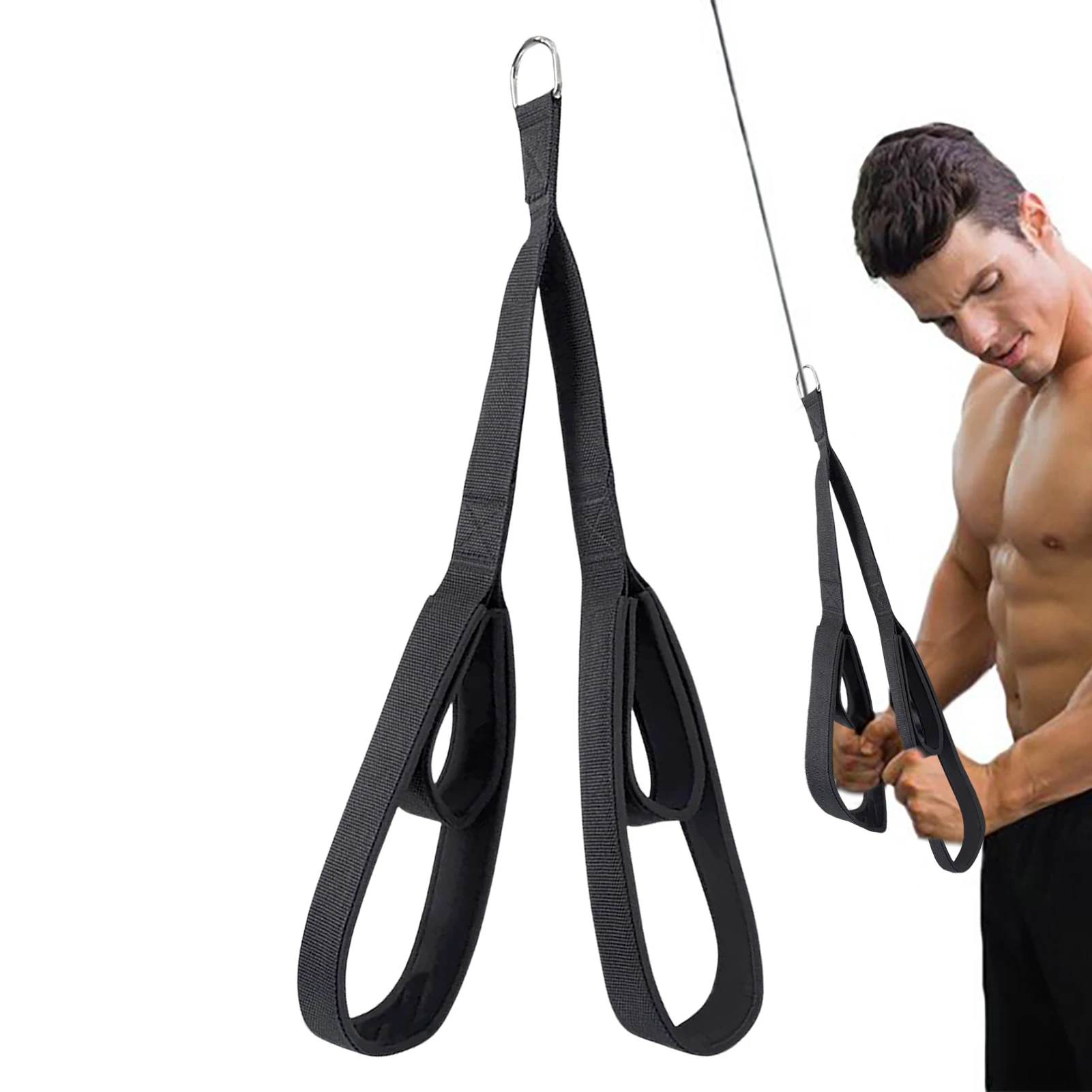 

Tricep Rope Cable Attachment Gym Equipment For Home Gym Accessories Portable Home Workout Handles For Resistances Bands For Men