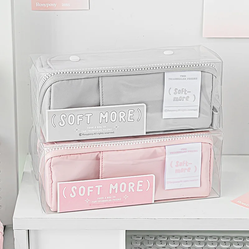 Bag Large Opening Multiple Compartments Multiple Partitioned Pencil Case