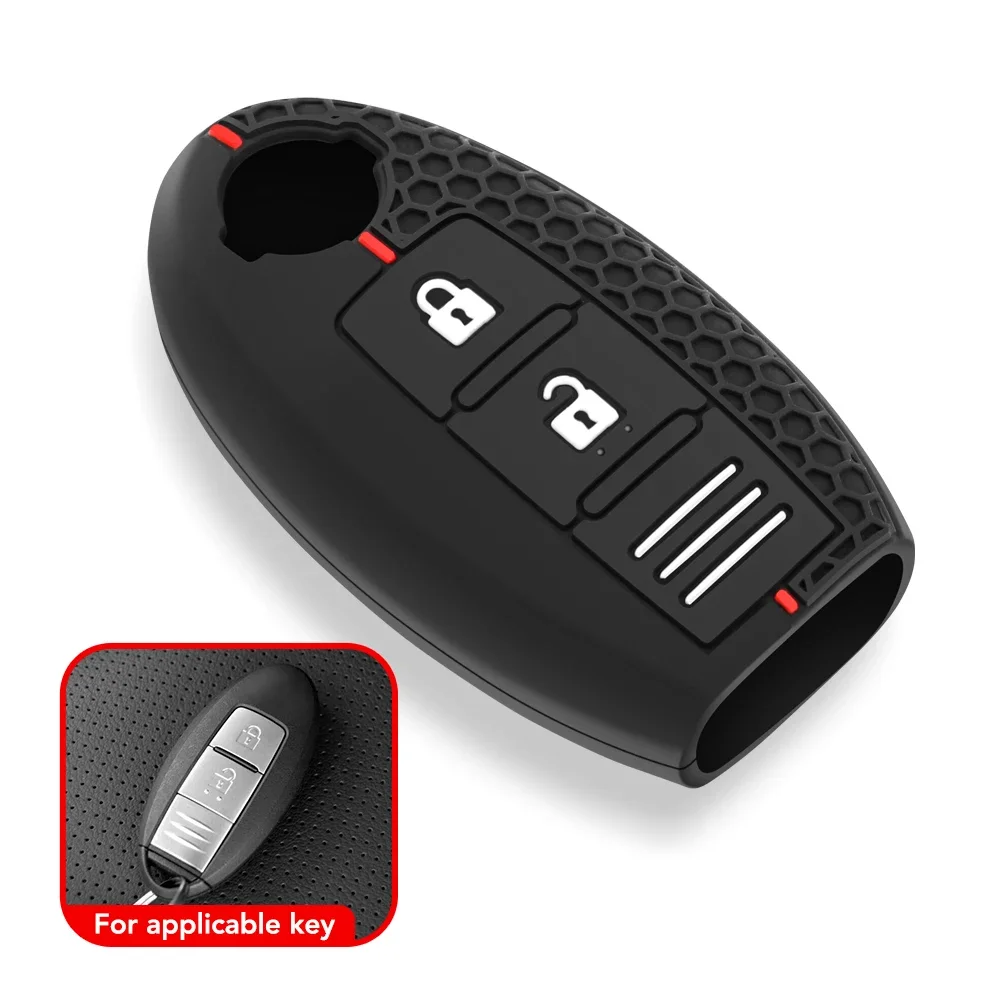 

Силиконовый Чехол Для Ключей Nissan Tiida, Qashqai, Micra, Kicks, Altima, X-Trail, Fuga, Navara, Leaf, Note, Sentra