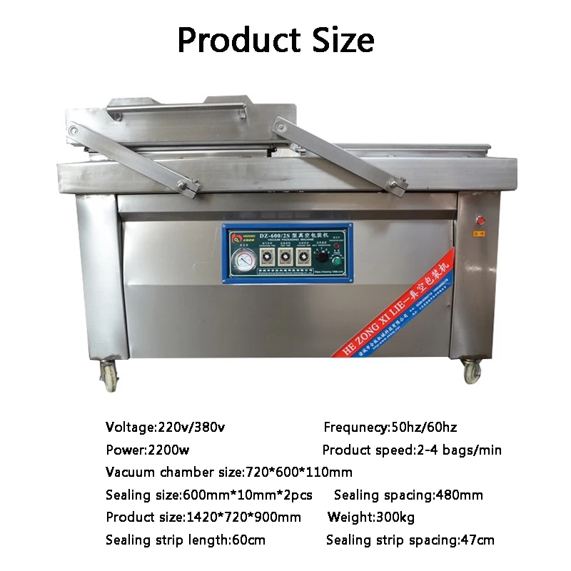 Вакуумный упаковщик пищевых продуктов с двойной камерой 400/2s автоматический