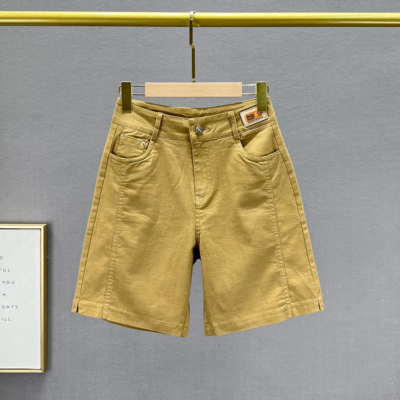 Casual Denim Shorts Women's Shorts 2023 New Summer Stretch High Waist Loose Slimming Versatile Shorts Fashion Thin Short Pants