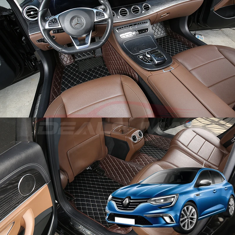 

Автомобильные коврики для Renault Megane 4 2014 2015, роскошные кожаные детали интерьера, Автомобильный Ковер, аксессуары