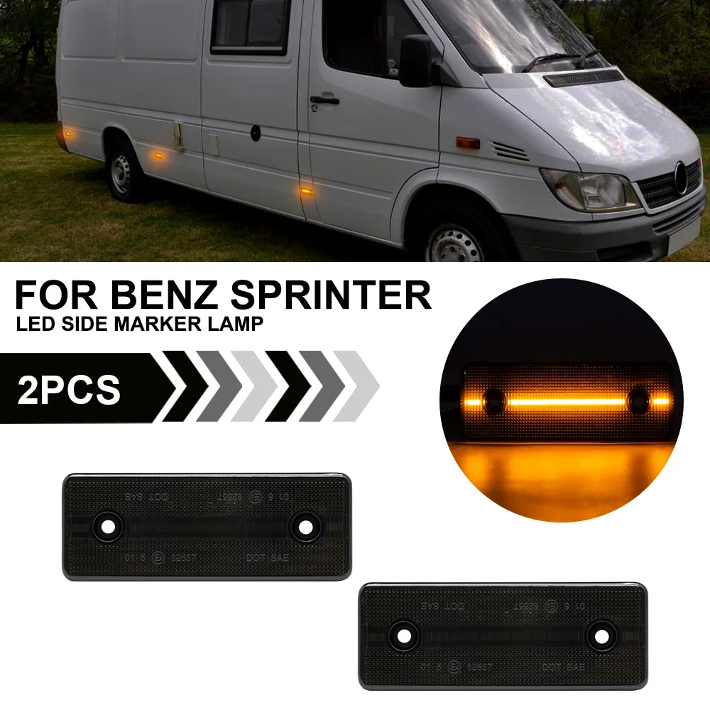

2 шт. светодиодный боковой габаритный фонарь для Benz Sprinter Classic W909 W901 W902 W903 W904 W905 светодиодный указатель поворота для Dodge Sprinter 2500