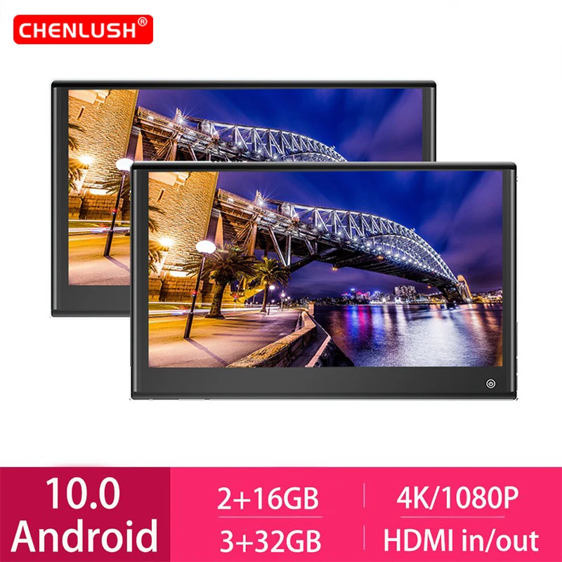 

3+32GB Android10.0 Car Headrest Monitor Touch Screen 4K 1080P 11/12/13 Inch Rear Seat Car Video Player WIFI Bluetooth HDMI Out
