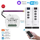 Модуль переключателя для штор Tuya Smart Life, Wi-Fi, RF433, с ДУ, с электрическими роликовыми жалюзи, Google Home, Alexa, Smart Home, Alice